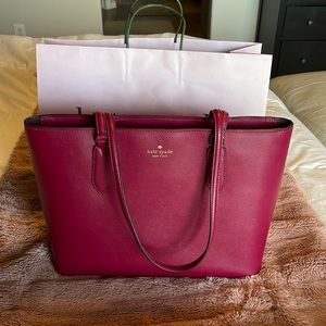 Kate Spade Laurel Way Medium Pomegranate Medium Dally Tote